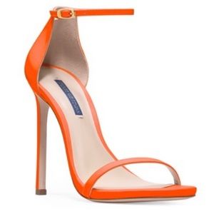 Stuart Weitzman Nudists Orange Matte Pumps Size 9